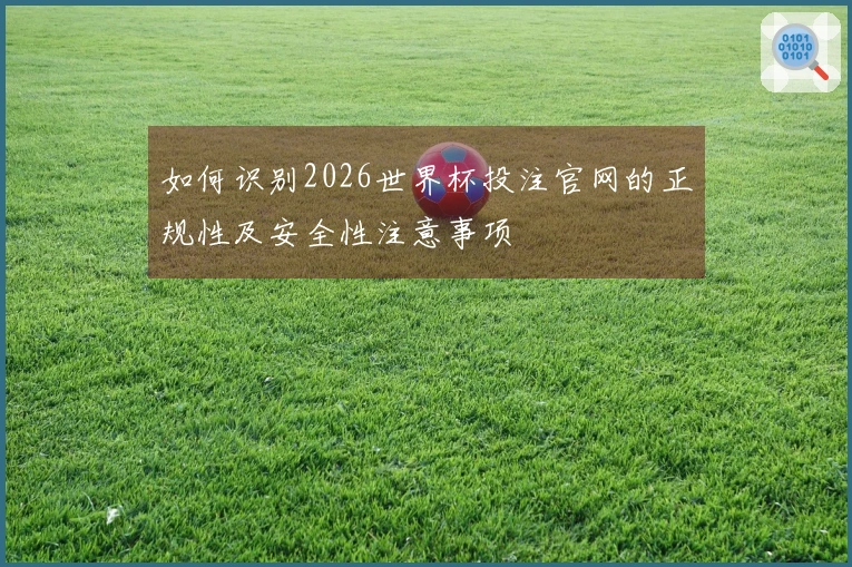 如何识别2026世界杯投注官网的正规性及安全性注意事项